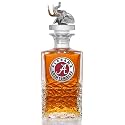 Alabama (Elephant Head) Heritage Decanter with 3D Stopper | 25 OZ Liquor Pourer | Expertly Crafted Pewter Glass
