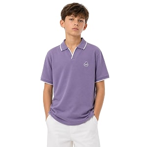 Alan Jones Clothing Boys Solid Polo T-Shirt