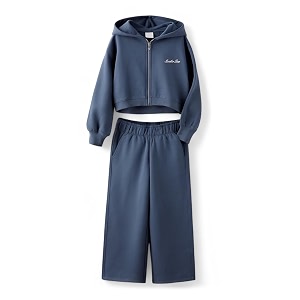 alan jones clothing girls solid tracksuit co-ords set