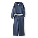 Alan Jones Clothing Girls Solid Tracksuit Co-ords Set