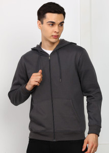 Alan Jones Full Sleeve Solid Men Sweatshirt