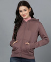 Alan Jones Full Sleeve Solid Women Sweatshirt