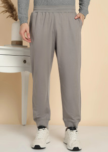 Alan Jones Solid Men Grey Track Pants