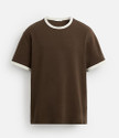 Alan Jones Solid Men Round Neck Brown