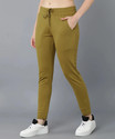 Alan Jones Solid Women Yellow Track Pants