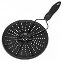 Alark Stainless Steel Heat Diffuser Plate For Gas Stove Induction & Electric Cooktop Flame Reducer Simmer Ring For Even Heating Cookware Heat Diffuser Adapter Handle Adapter Plate Coffee Milk Black