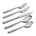 Alata Potter 40-Piece Forged Silverware Set, Service for 8 – Premium Stainless Steel Flatware Set, Modern Design with Satin Finish, Ideal for Home, Kitchen, Party, Camping
