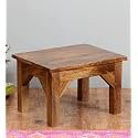 Wood Standard Foot Stool Stools for Sitting Sofa Side Table Living Room Nesting Table Stools for Sitting,Wooden Office Furniture Corner Stool for Kitchen Natural Teak