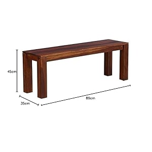 wooden bench for sitting dg bench for living room  balcony garden and outdoor bench  sheesham wood bench teak brown finish netural 2 bench 09 style 2 brown brown