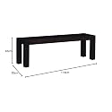 Wooden Bench for Sitting Dg Bench for Living Room | Balcony Garden and Outdoor Bench | Sheesham Wood Bench Teak Brown Finish (Netural 2) (Bench 09) (Style 2) (Brown) (Black)