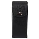 ALAWO Mens and Womens Sunglass Box Organizer Holder in 1 slot Black color Snap Bottom Closure Pack of 2