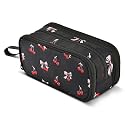 ALAZA Red Cherry Pink Bow Black Pencil Case Box Boys Girls