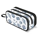 ALAZA Seashells Starfish Ocean Blue Coastal Pencil Case Box Boys Girls