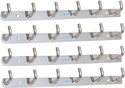 Albatroz Steel Bathroom Cloth Hooks Hanger Door Wall Robe Rail Holder Hanging Keys Hook Rail 6