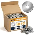 ALBO 100 Pcs 1/4" x 1" 304 Stainless Steel Fender Flat Washers
