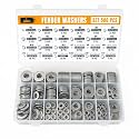 ALBO 500 Pcs 304 Stainless Steel Fender Washers, M3-M12 & SAE Sizes