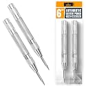 ALBO Automatic Center Punch, 6", Silver, Standard Cap, 2 Pcs