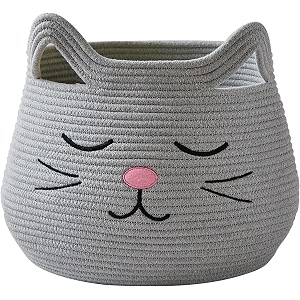 ALBY WovenTall Wicker Laundry Basket for BlanketsClothesPillowsToysShoes
