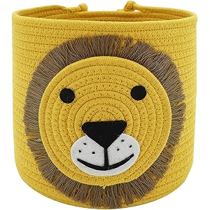 ALBY WovenTall Wicker Laundry Basket for BlanketsClothesPillowsToysShoes