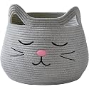 ALBY WovenTall Wicker Laundry Basket for BlanketsClothesPillowsToysShoes