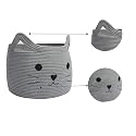 ALBY WovenTall Wicker Laundry Basket for BlanketsClothesPillowsToysShoes