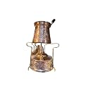 Alcohol Gas Coffee Brewing Stove Set with Coffee Pot, Portable Camping Coffee Maker, Metallic - Copper, One Size