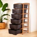 ALCY 6 Layer Plastic Modular Drawer Organizer