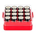 ALCYON Plastic Battery Organizer Storage Case for 16 C Batteries