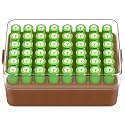 ALCYON Plastic Battery Storage Organizer for 48 AA Batteries