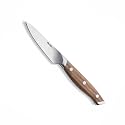 Alda Top Chop Paring Knife 3.5 Inch (9 cm) – Carbon Stainless Steel Blade|Full Tang Acacia Wood Handle|Precision Peeling|Trimming, Carving & Coring Knife for Apple, Strawberry, Garlic & Potato, 57 HRC
