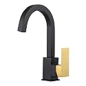 ALEASHA Bar Sink Faucet Black Gold, Bar Sink Faucet Single Hole