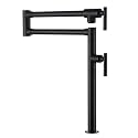 ALEASHA Deck Mount Pot Filler Faucet for Kitchen Sink, Matte Black