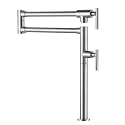 ALEASHA Deck Mount Pot Filler Faucet for Kitchen Sink, Brushed Nickel