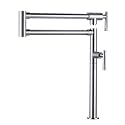 ALEASHA Deck Mount Pot Filler Faucet for Kitchen Sink, Chrome