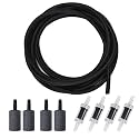 ALEGI 12 Feet Aquarium Airline Tubing Standard, Black