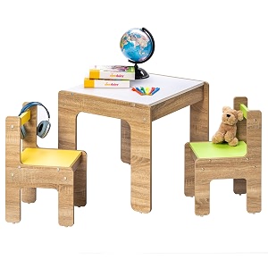 alex daisy sweden kids activity table amp chairs set - 1 table  2 chairsyellow amp green