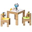 Alex Daisy Sweden Kids Activity Table & Chairs Set - (1 Table + 2 Chairs(Yellow & Green))