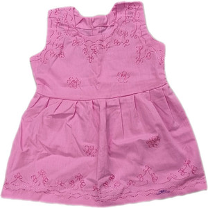 alexa creation baby girls midiknee length casual dress pink sleeveless