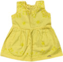 Alexa Creation Baby Girls Midi/Knee Length Casual Dress (Yellow, Sleeveless)