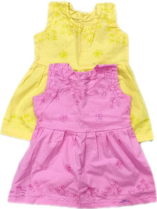 alexa creation girls midiknee length casual dress pink sleeveless