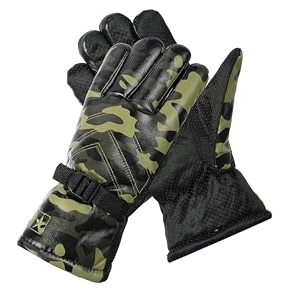 alexvyan -20 snow amp windproof thermal soft fur warm winter gloves furfleece inside for riding protective warm hand riding cycling byke bike scootymotorcycle for men amp boymale green