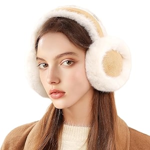 Alexvyan Foldable Beige Dual Color Winter Ear