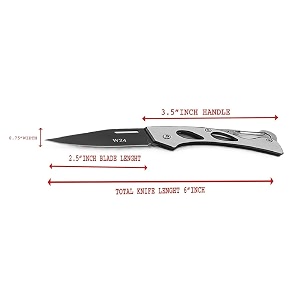 alexvyan foldable knife manual for kitchen hometravel and office tool carbon steel silver w24