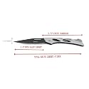 Alexvyan Foldable Knife (Manual) For Kitchen, Home,Travel and Office Tool Carbon Steel (Silver W24)