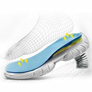alexvyan men gel silicone insole upto 31 cm - adjustable-ind7 to ind10 shoe inserts for work amp casual walkingrunninghiking soft cushion orthotics pain relief insoles for men boy