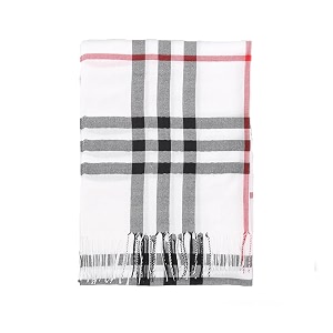 alexvyan multi color check pattern winter muffler scarf cum scarves stoles woolen men and women39s casual soft and warm white