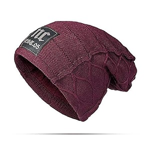 alexvyan soft warm snow and air proof fleece knitted casual and formal for men39s and women39s woolen hat cap inside fur warm winter soft warm beanie cap