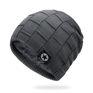 alexvyan soft warm snow and air proof fleece knitted casual and formal for men39s and women39s woolen hat cap inside fur warm winter soft warm beanie cap