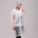 Alexvyan Transparent White EVA Rain Ponchos for Women Girl Reusable, EVA Raincoats with Hood for Women Rain Ponchos for Camping, Hiking, Music Festival, Scooty Travel Outdoor Activities-Thickness