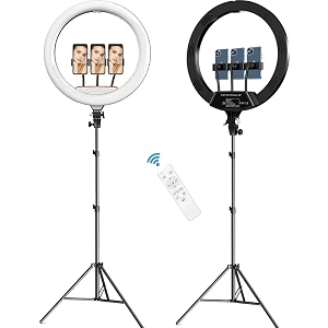 alf multi-color led ring light with 6ft stand and smartphone mount usb support - professional lighting solution for photography video youtube 16 inch_ring_light
